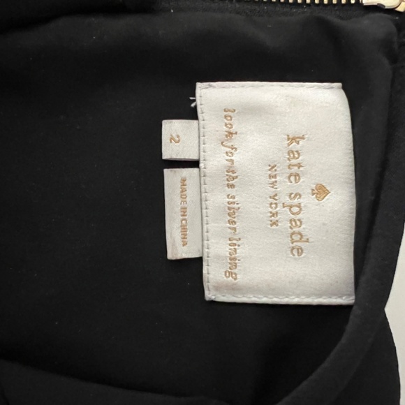 Black Kate Spade Sleeveless Party Dress with Bows - Picture 2 of 3